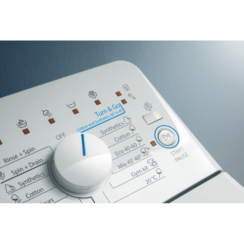 Masina de spalat rufe verticala INDESIT BTW B7220P EU/N, 7 kg, 1200rpm, Clasa E, alb