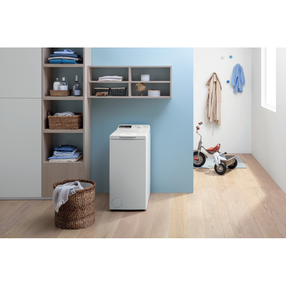 Masina de spalat rufe verticala INDESIT BTW B7220P EU/N, 7 kg, 1200rpm, Clasa E, alb