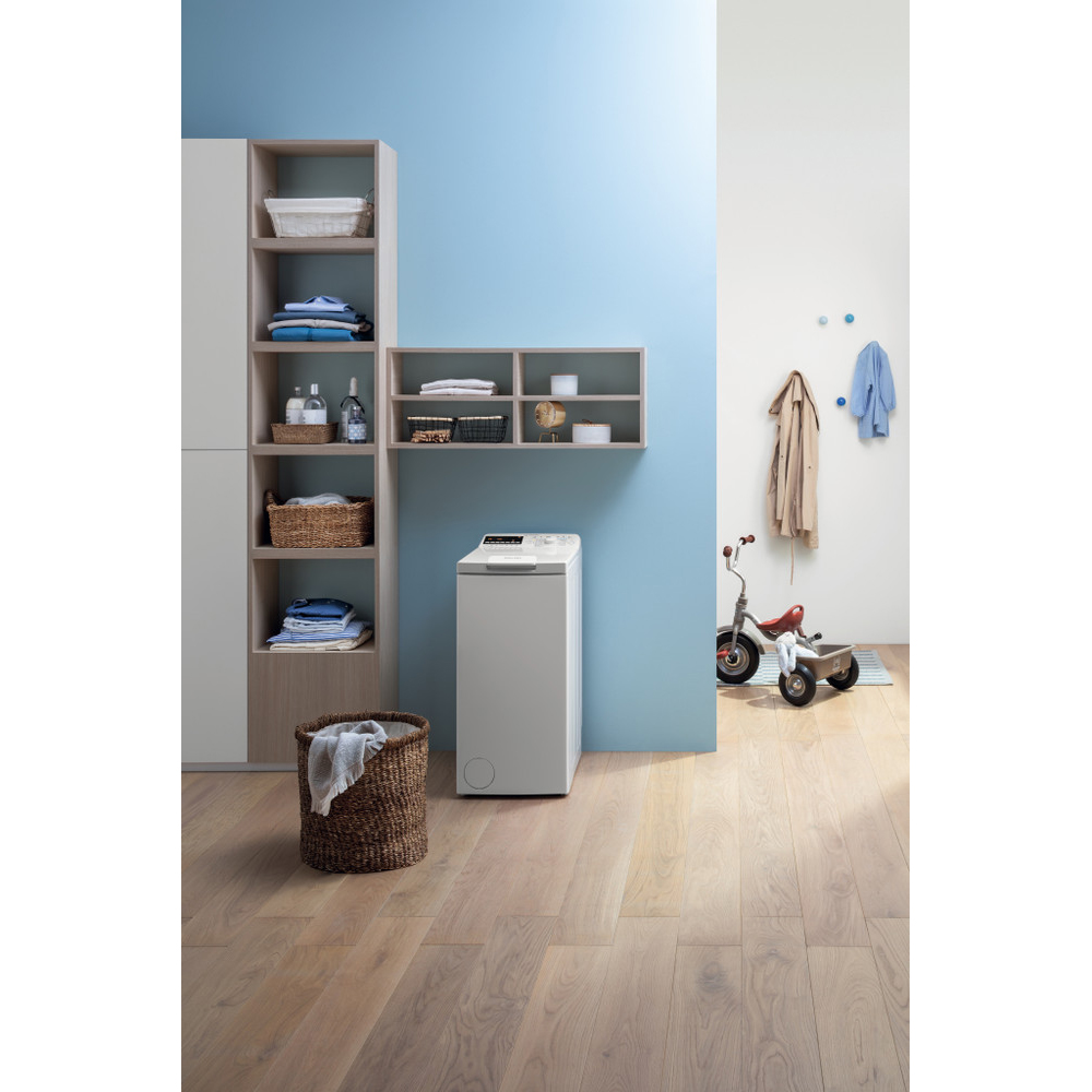 Masina de spalat rufe verticala INDESIT BTW B7220P EU/N, 7 kg, 1200rpm, Clasa E, alb