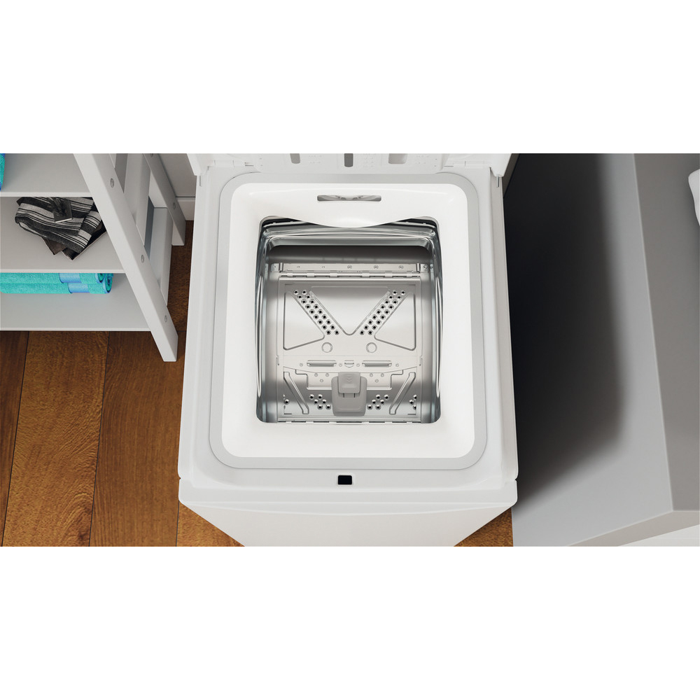Masina de spalat rufe verticala INDESIT BTW B7220P EU/N, 7 kg, 1200rpm, Clasa E, alb