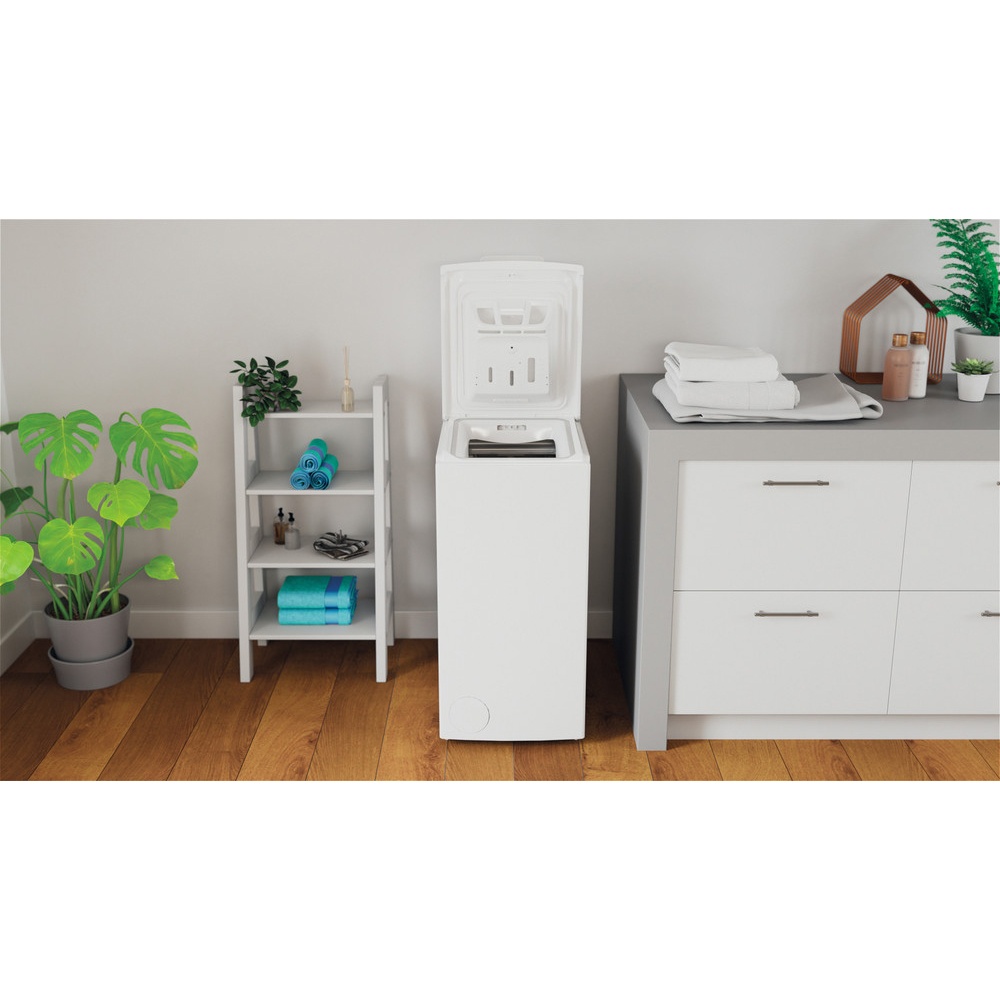 Masina de spalat rufe verticala INDESIT BTW B7220P EU/N, 7 kg, 1200rpm, Clasa E, alb
