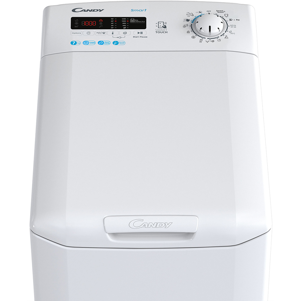 Masina de spalat rufe verticala CANDY Smart CSTG 272D3/1-S, 7 kg, 1200rpm, Clasa C, alb