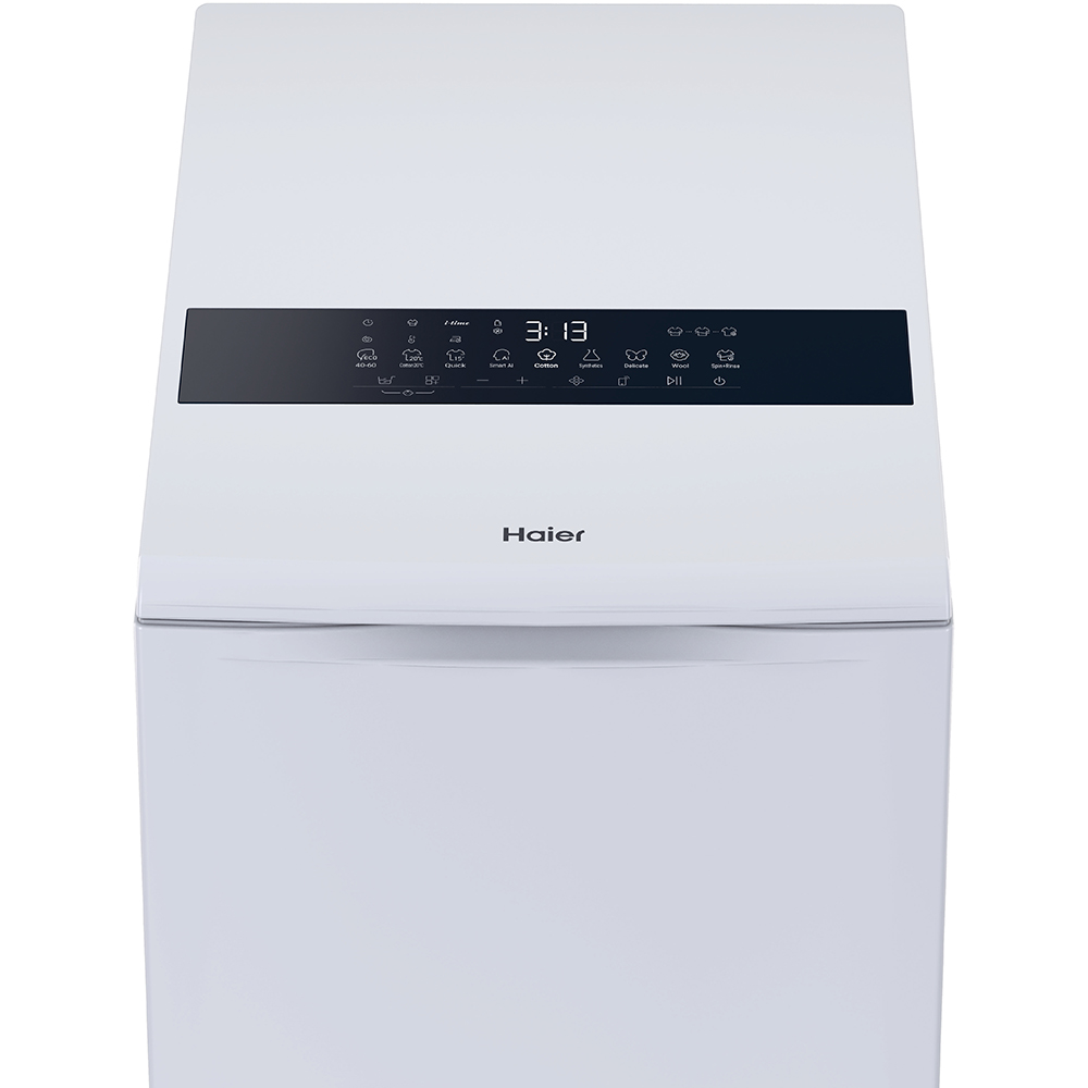 Masina de spalat rufe verticala HAIER Series 9 HW90-BPD13386U-S, 9 kg, 1300rpm, Clasa A, Wi-Fi, alb
