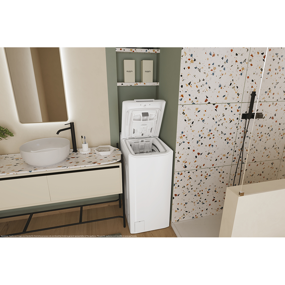 Masina de spalat rufe verticala CANDY ProWash 300 TCA273D2-S, 7 kg, 1200rpm, Clasa D, alb