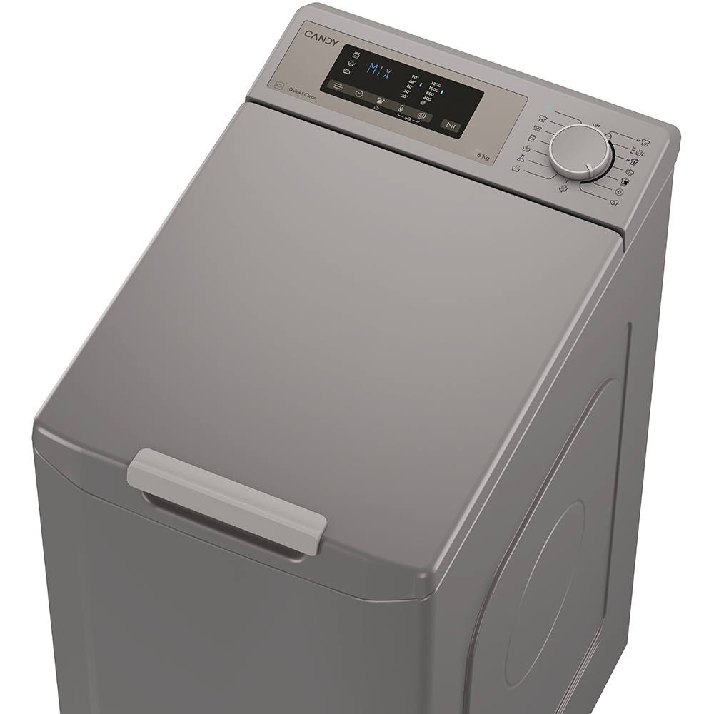 Masina de spalat rufe verticala CANDY ProWash 300 TCA283DR2-S, 8 kg, 1200rpm, Clasa D, antracit