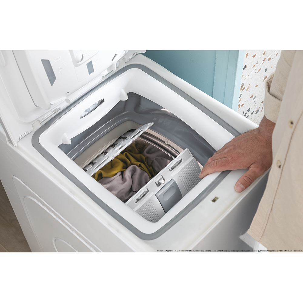 Masina de spalat rufe verticala CANDY ProWash 500 TCA474TM5-S, 7 kg, 1400rpm, Clasa A, alb