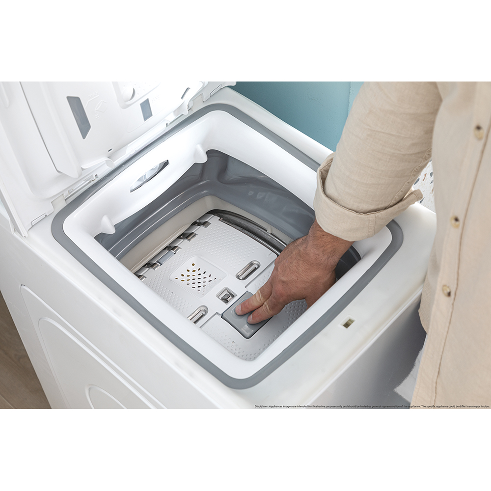 Masina de spalat rufe verticala CANDY ProWash 500 TCA474TM5-S, 7 kg, 1400rpm, Clasa A, alb