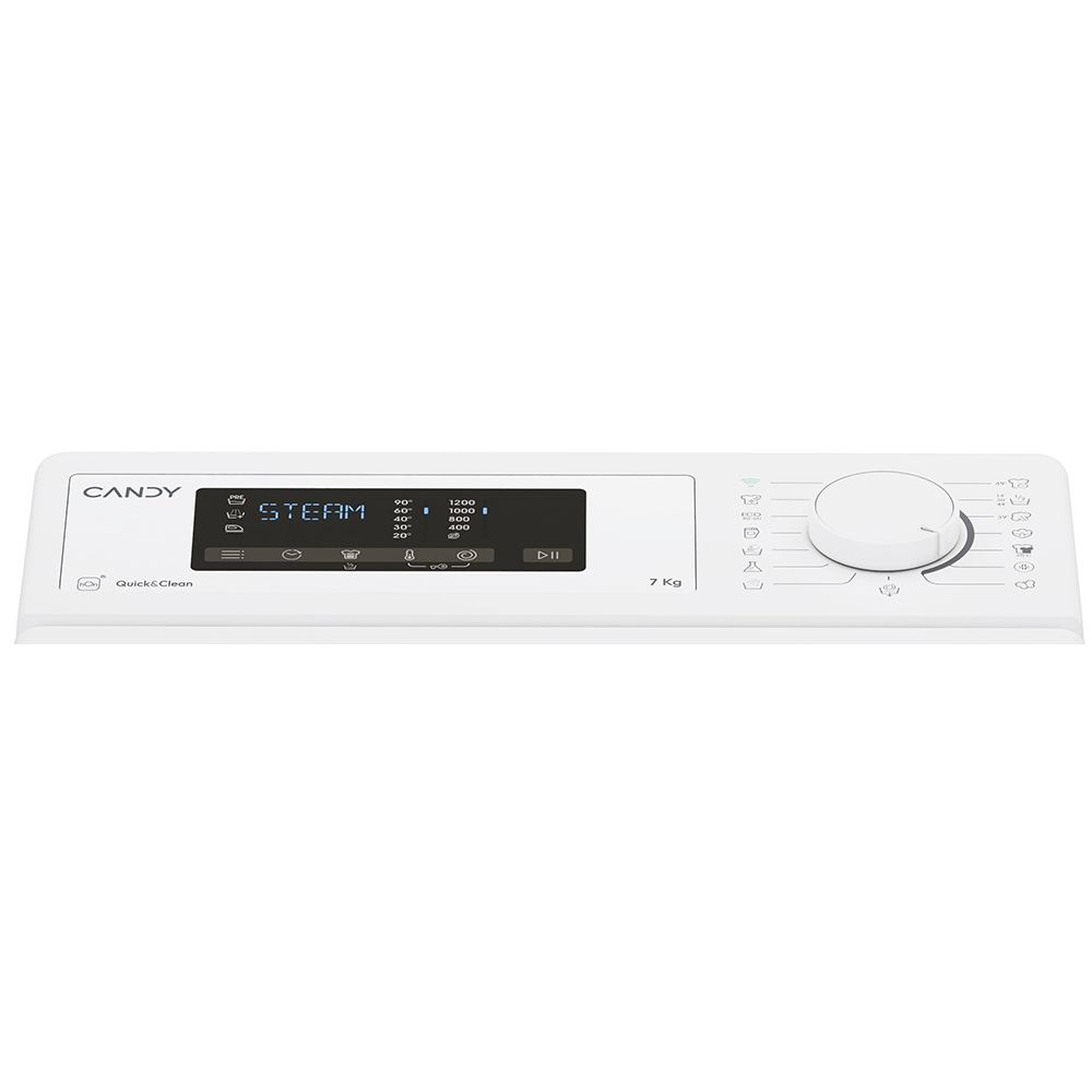 Masina de spalat rufe verticala CANDY ProWash 300 TCAS275D3-S, Steam, 7 kg, 1200rpm, Clasa C, alb