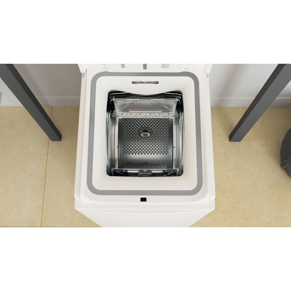 Masina de spalat rufe verticala WHIRLPOOL TDLR 6040L EU/N, 6th Sense, 6 kg, 1000rpm, Clasa C, alb