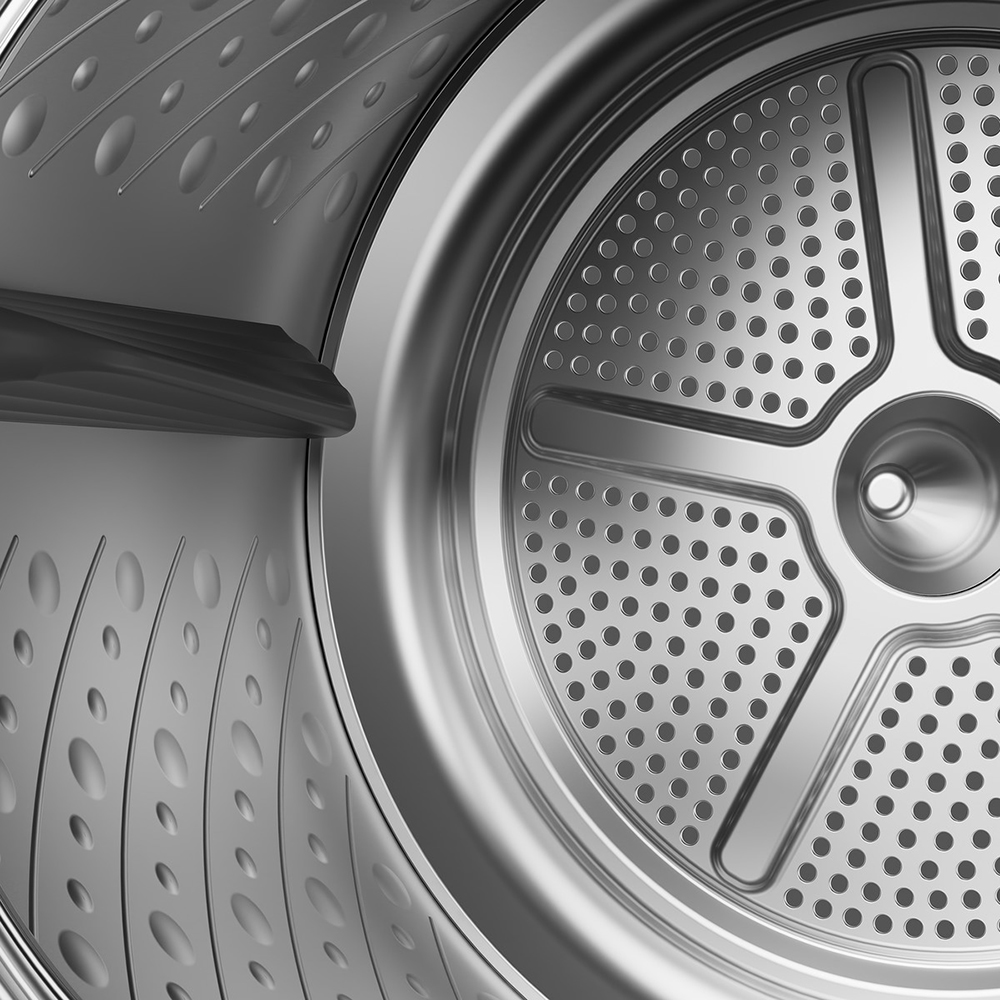 Uscator de rufe HISENSE DH5S102BW, Pompa de caldura, 10 kg, 17 programe, Clasa C, alb