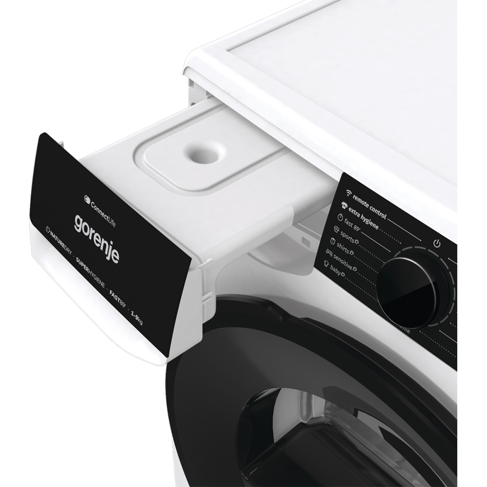 Uscator de rufe GORENJE DPNA92WIFI, Pompa de caldura, 9 kg, 15 programe, Clasa D, Wi-Fi, alb