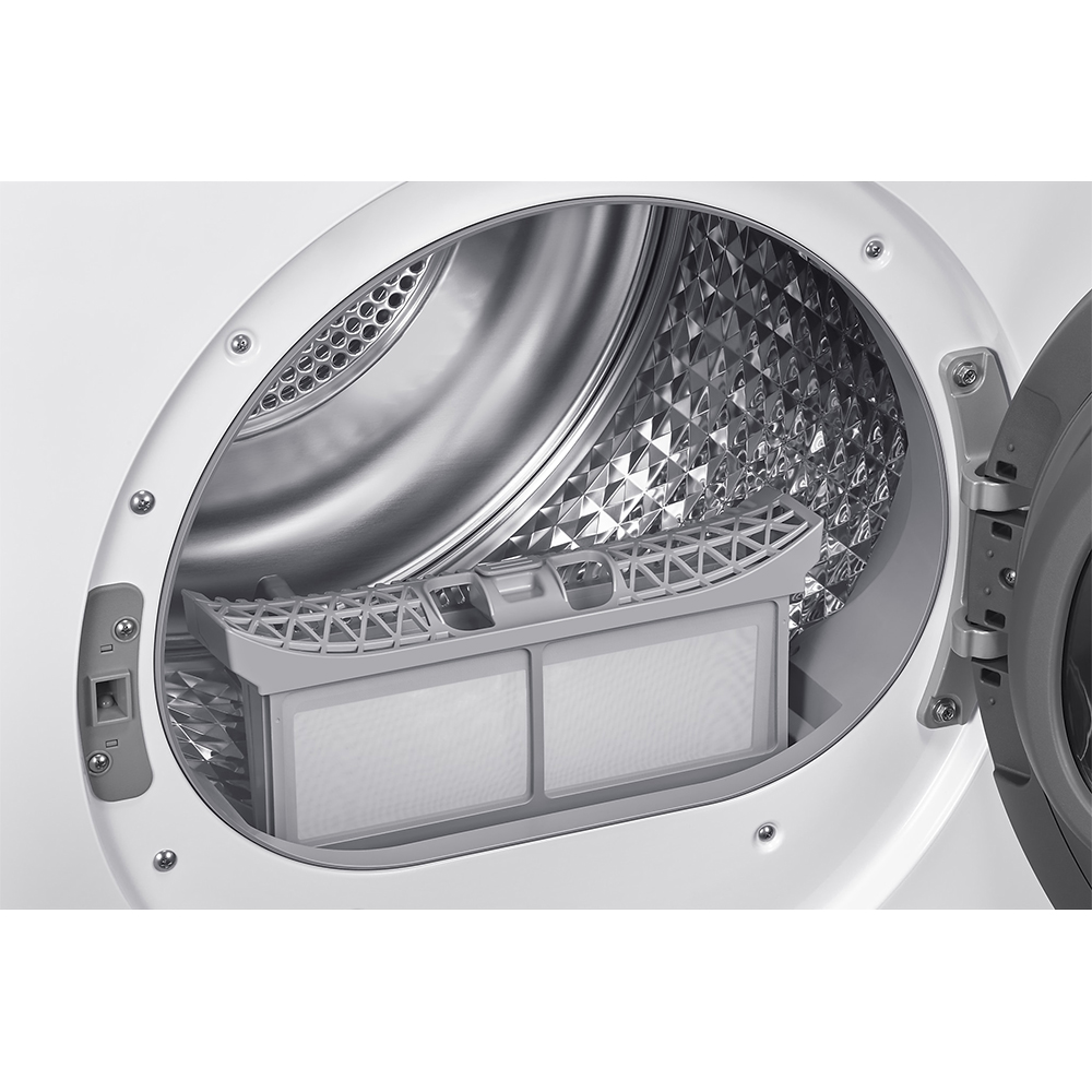Uscator de rufe SAMSUNG DV90DG52A0AELE, Pompa de caldura, 9 kg, 14 programe, Clasa C, Wi-Fi, alb