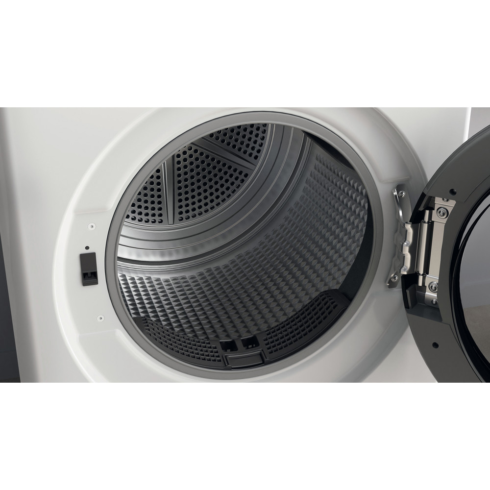 Uscator de rufe WHIRLPOOL FFT D 8X3B EE, 6th Sense, Condensare si pompa de caldura, 8 kg, 19 programe, Clasa C, alb
