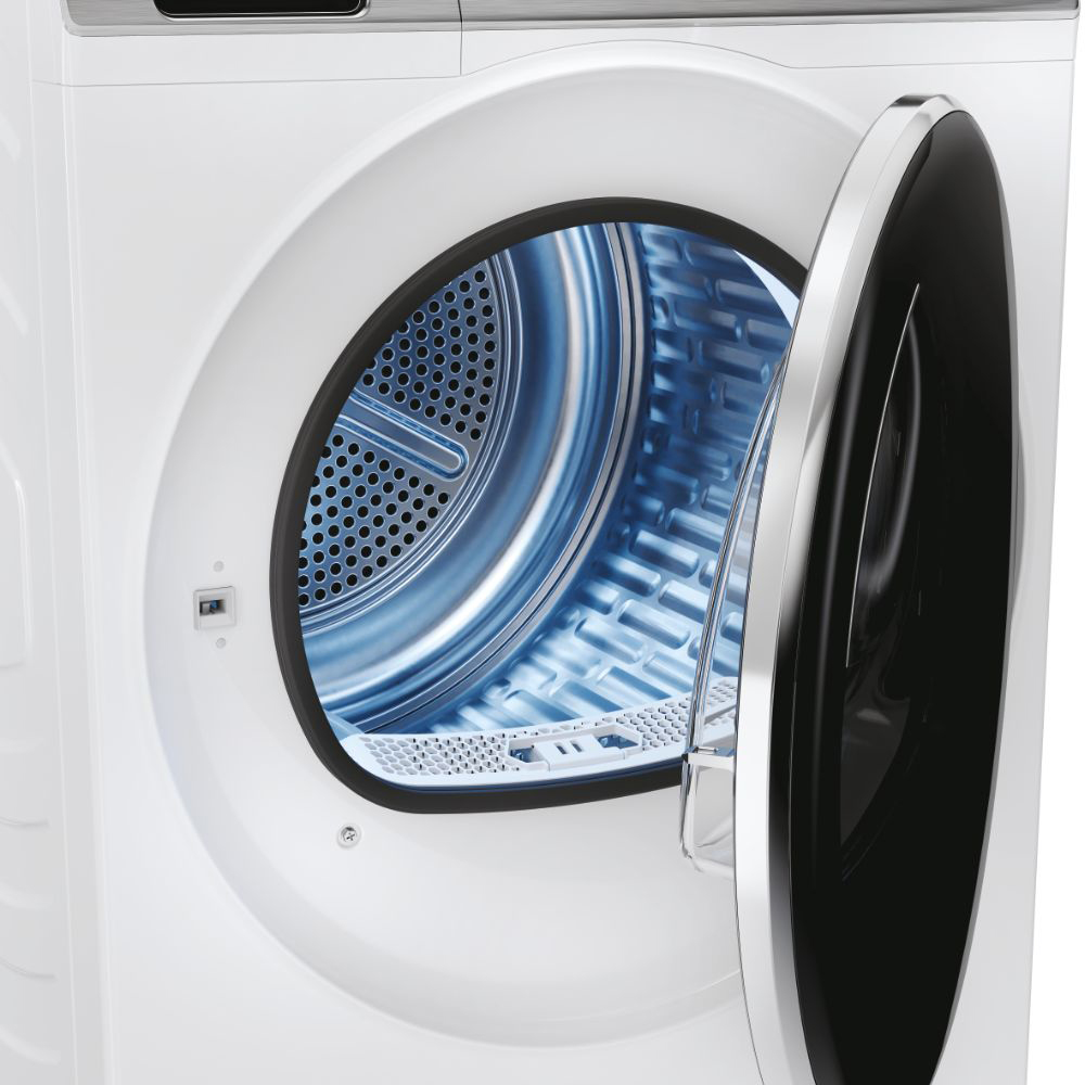 Uscator de rufe HAIER HD90-A3Q979U1, Pompa de caldura, 9 kg, 15 programe, Clasa C, Wi-Fi, alb