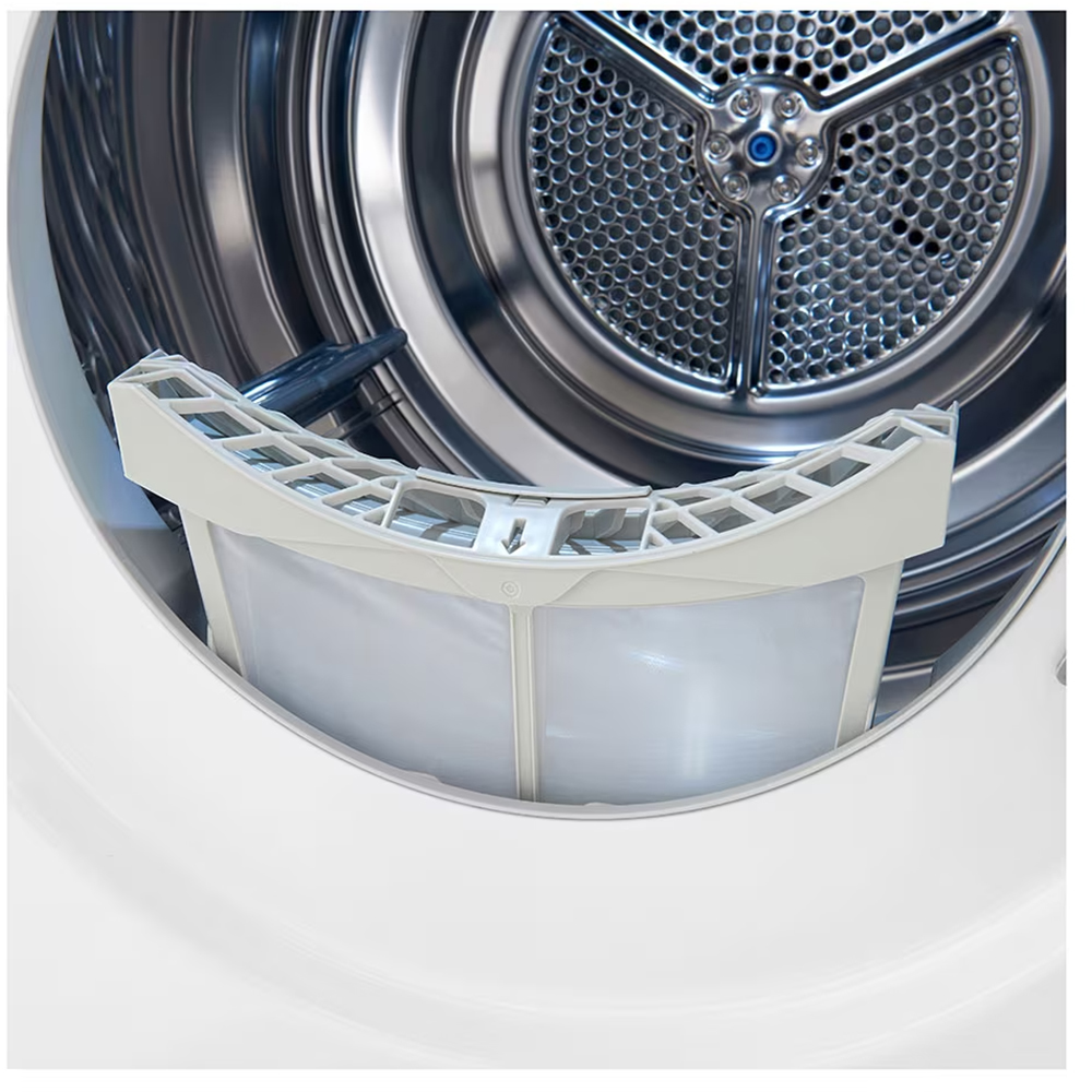 Uscator de rufe LG RH90V9AV2N, SmartThinQ, Condensare si pompa de caldura, 9 kg, 15 programe, Clasa C, alb
