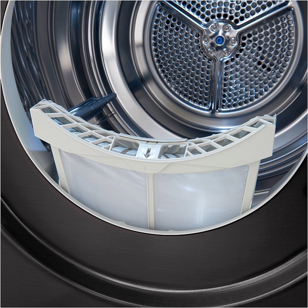 Uscator de rufe LG RH90V9JV2N, ThinQ, Pompa de caldura, 9 kg, 14 programe, Clasa C, gri inchis