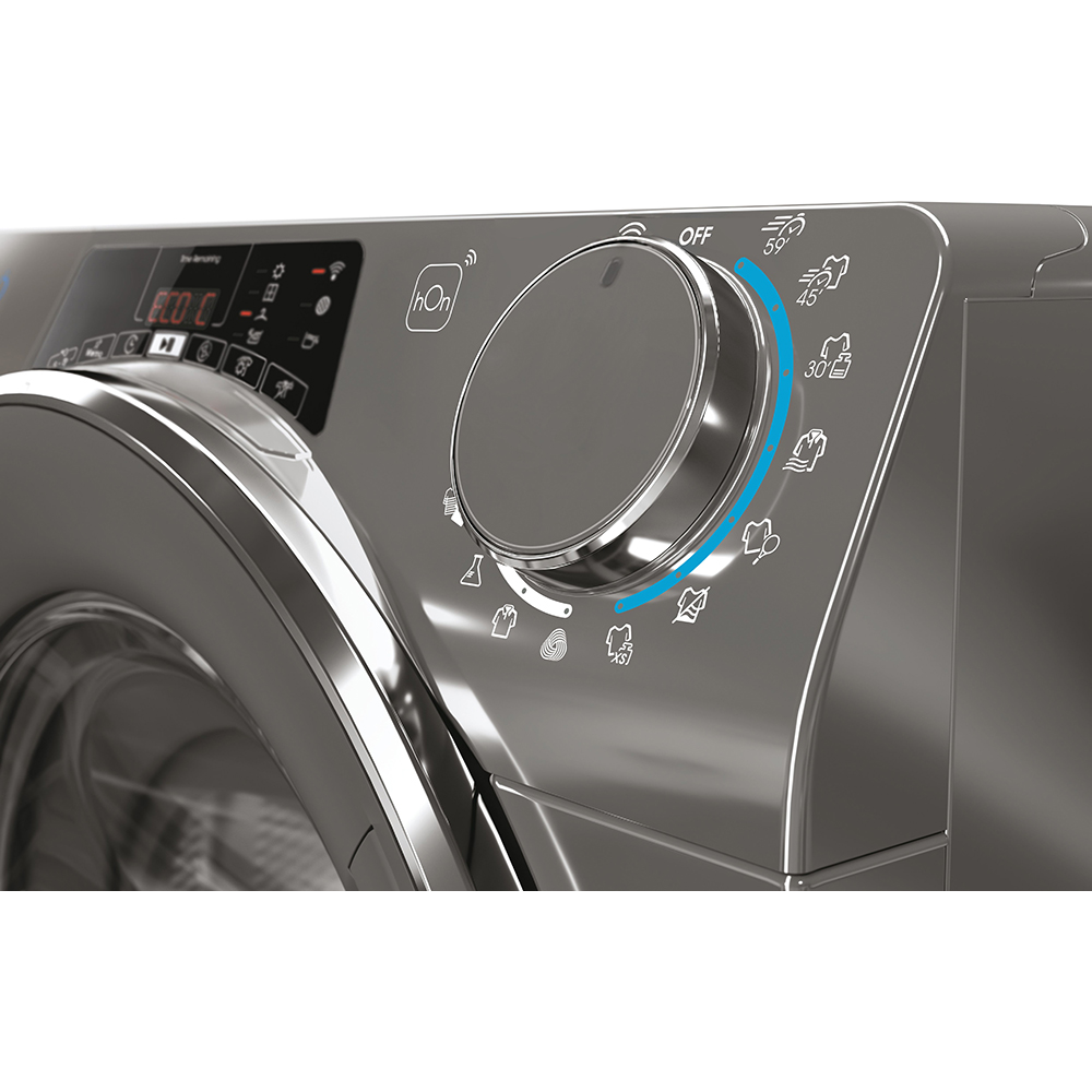 Uscator de rufe CANDY ROE H9A2TCERX-S, Pompa de caldura, 9 kg, 14 programe, Clasa E, Wi-Fi, antracit