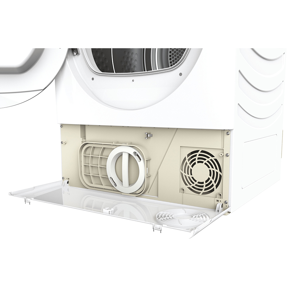 Uscator de rufe CANDY Rapido Pro RPE H8A2TRE-S, Pompa de caldura, 8 kg, 14 programe, Clasa E, Wi-Fi, alb