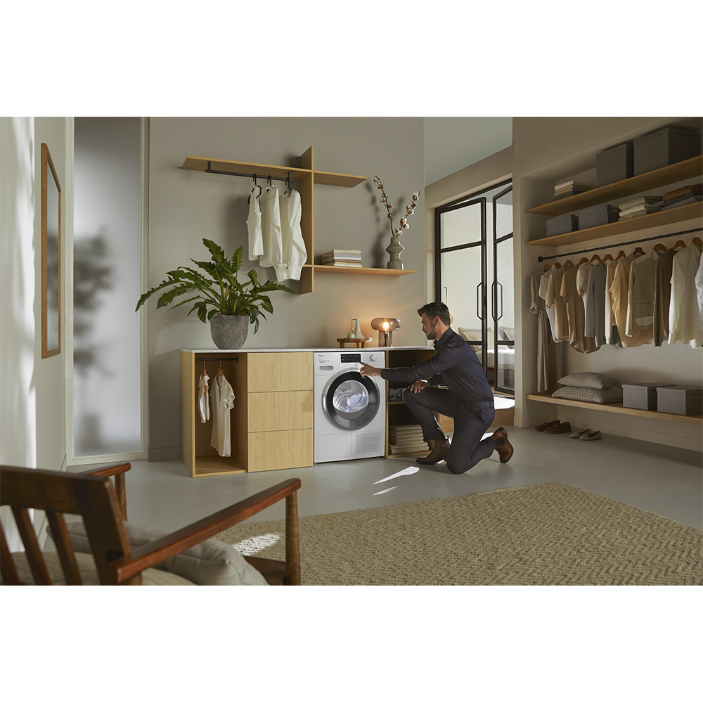 Uscator de rufe MIELE TWL 680 WP 125 Gala Edition, Pompa de caldura, 9 kg, 12 programe, Clasa C, alb