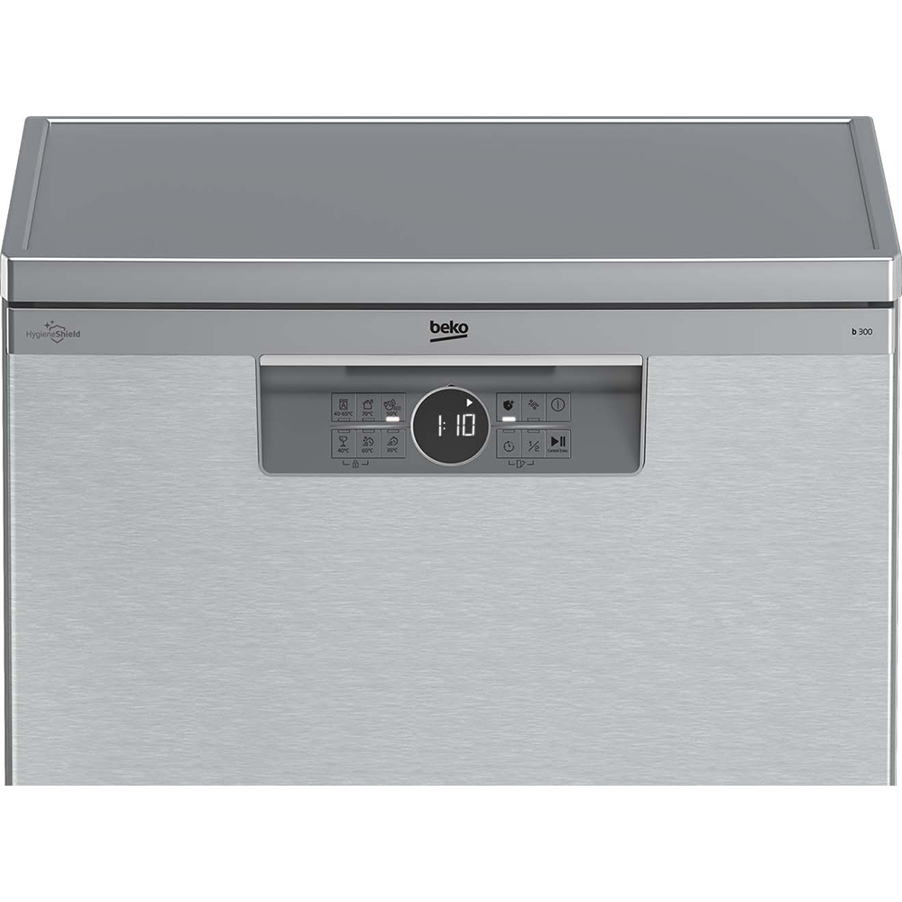 Masina de spalat vase independenta BEKO BDFN26430X, Hygiene Shield, 14 seturi, 6 programe, 60 cm, Clasa D, inox