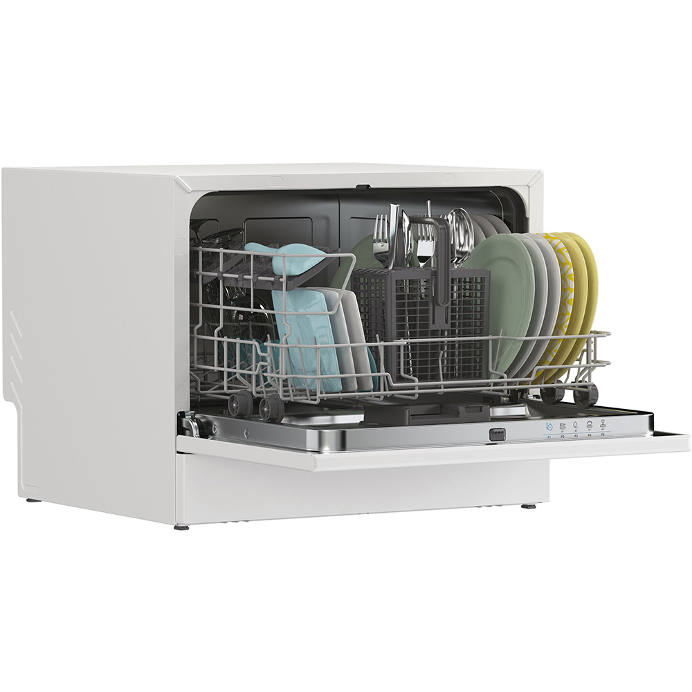 Masina de spalat vase independenta CANDY CP6E51LW, 6 seturi, 5 programe, 55 cm, Clasa E, alb
