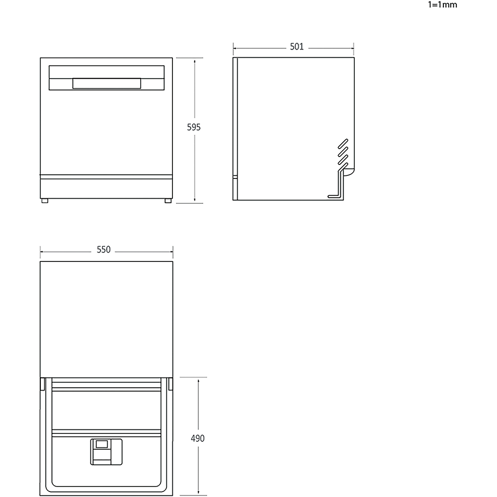Masina de spalat vase independenta CANDY CP 8F9FFA, 8 seturi, 8 programe, 55 cm, Clasa F, antracit