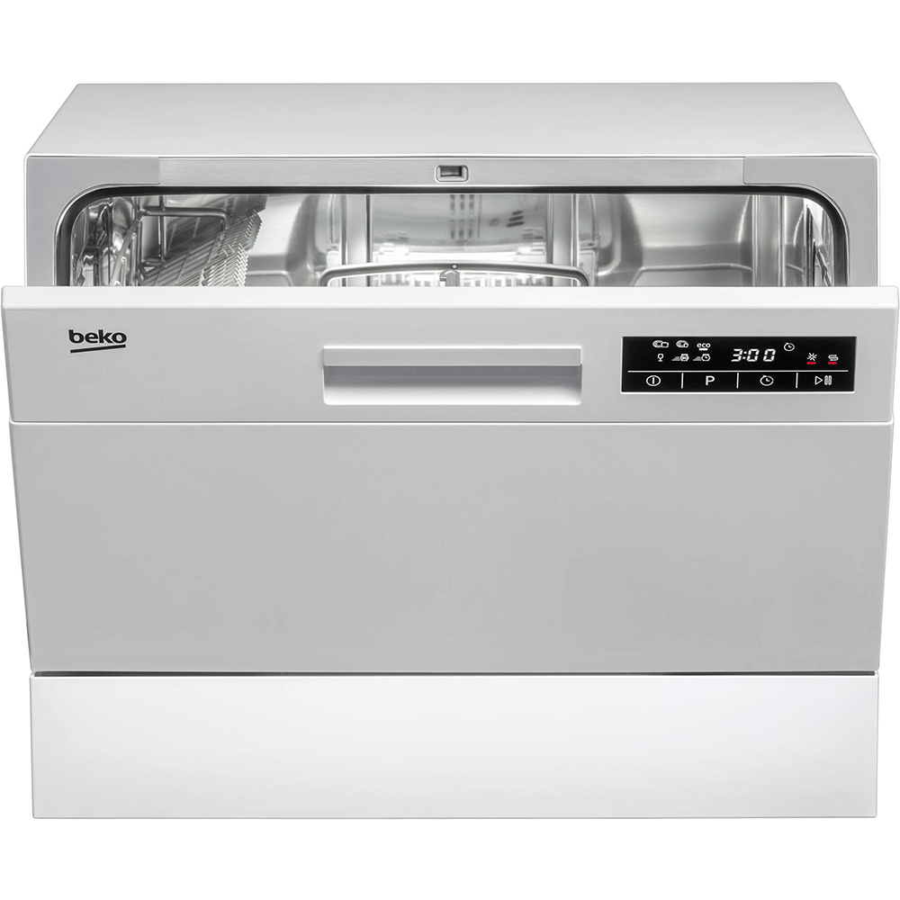 Masina de spalat vase independenta BEKO DTC36610W, 6 seturi, 6 programe, 55 cm, Clasa F, alb