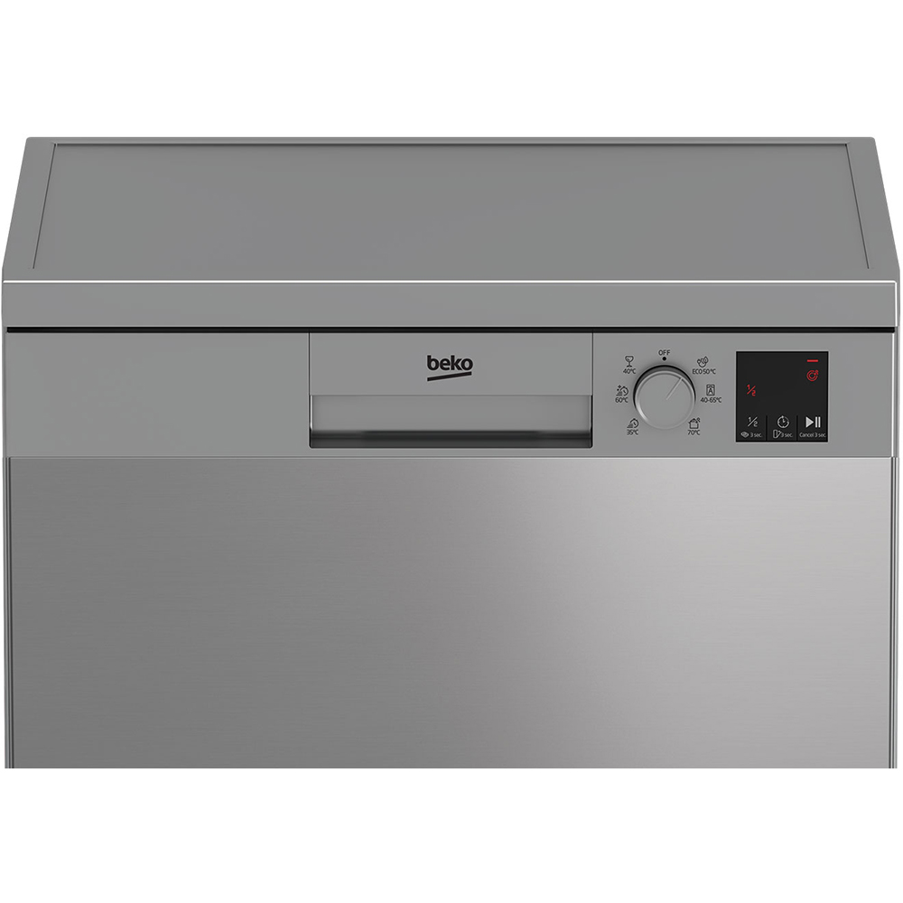 Masina de spalat vase independenta BEKO DVN06430X, 14 seturi, 6 programe, 60 cm, Clasa D, inox
