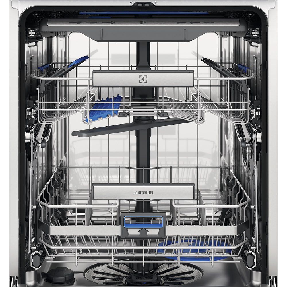 Masina de spalat vase incorporabila ELECTROLUX EEC87400W, 14 seturi, 8 programe, 60 cm, Clasa C, panou comanda negru