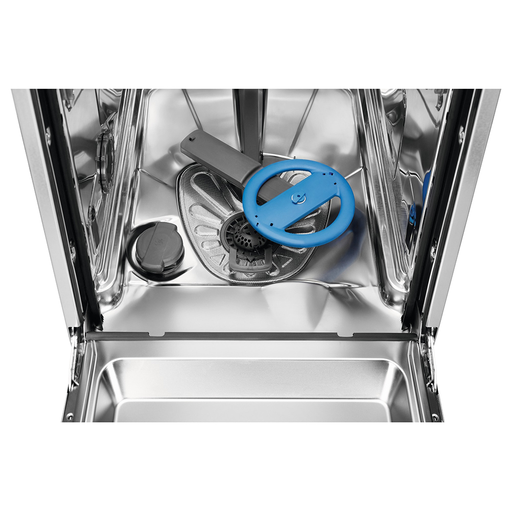 Masina de spalat vase incorporabila ELECTROLUX EEM43211L, 10 seturi, 8 programe, 45 cm, Clasa E, panou comanda negru