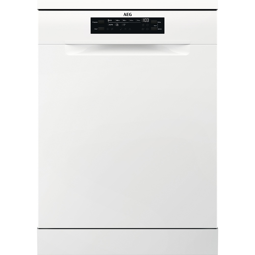 Masina de spalat vase independenta AEG FFB52917ZW, 14 seturi, 8 programe, 60 cm, Clasa E, alb