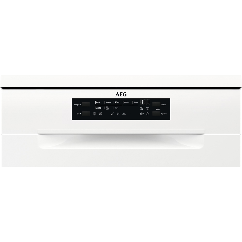 Masina de spalat vase independenta AEG FFB52917ZW, 14 seturi, 8 programe, 60 cm, Clasa E, alb