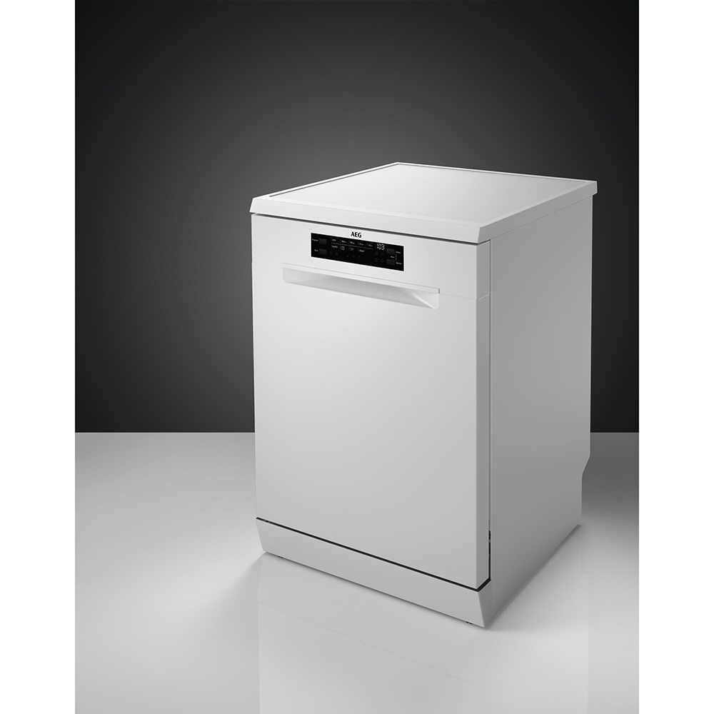 Masina de spalat vase independenta AEG FFB52917ZW, 14 seturi, 8 programe, 60 cm, Clasa E, alb
