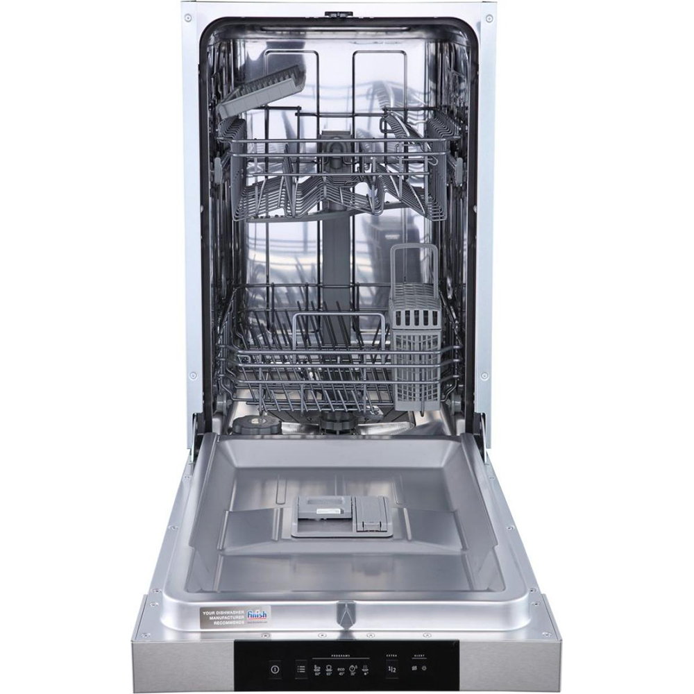 Masina de spalat vase semi-incorporabila GORENJE GI520E15X, 9 seturi, 5 programe, 45 cm, Clasa E, inox