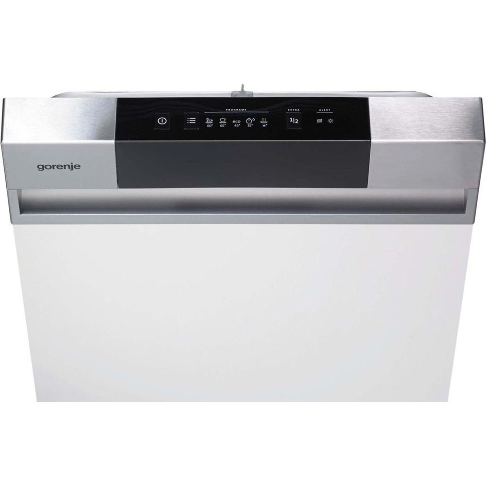 Masina de spalat vase semi-incorporabila GORENJE GI520E15X, 9 seturi, 5 programe, 45 cm, Clasa E, inox
