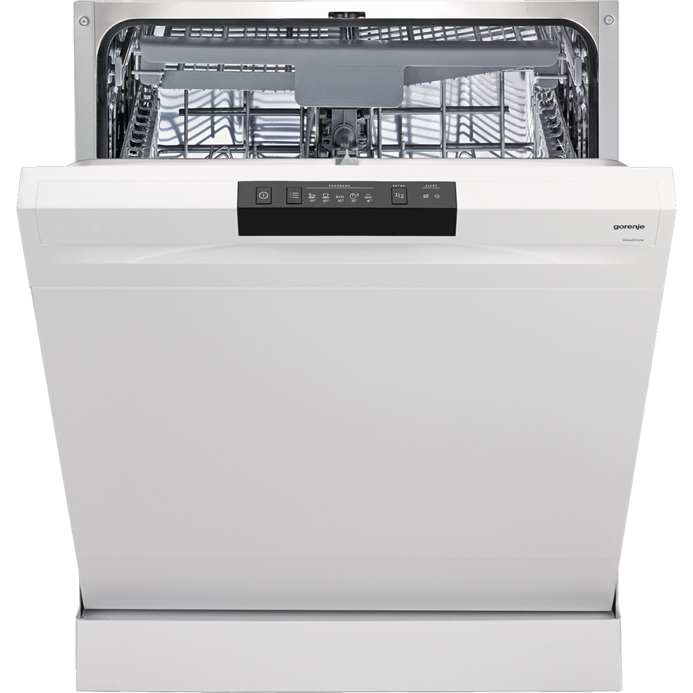Masina de spalat vase independenta GORENJE GS620C10W, 14 seturi, 5 programe, 60 cm, Clasa C, alb