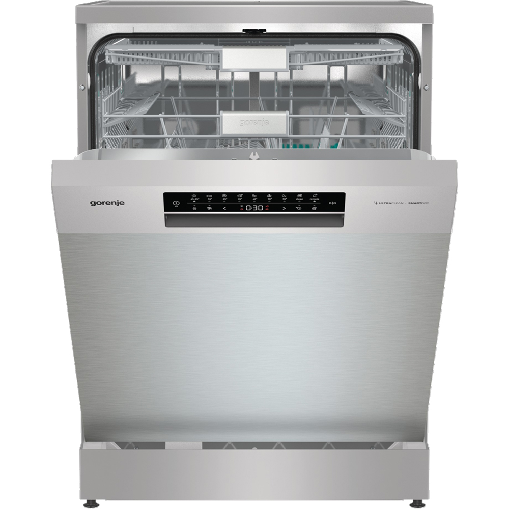 Masina de spalat vase independenta GORENJE GS693C60XUVAD, 16 seturi, 7 programe, 60 cm, Clasa C, argintiu