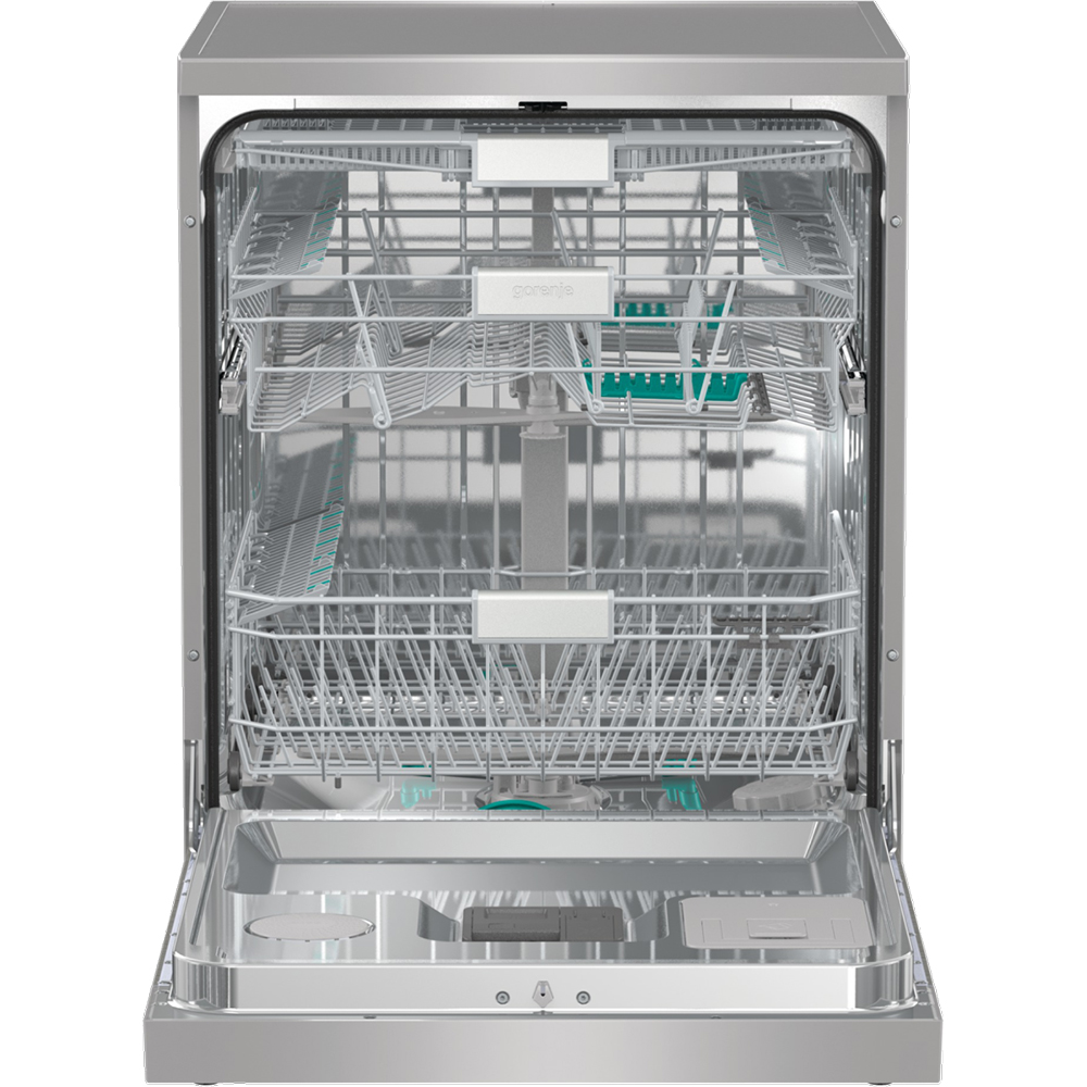 Masina de spalat vase independenta GORENJE GS693C60XUVAD, 16 seturi, 7 programe, 60 cm, Clasa C, argintiu