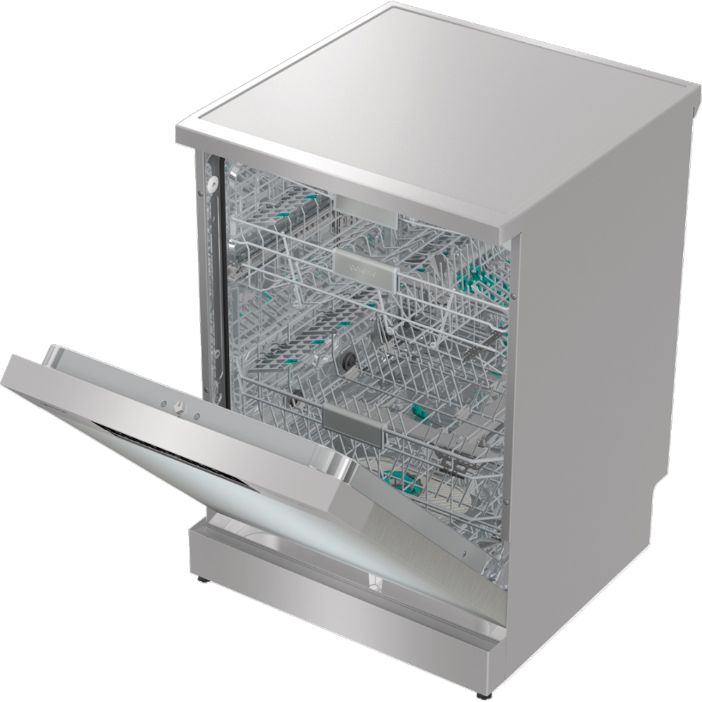 Masina de spalat vase independenta GORENJE GS693C60XUVAD, 16 seturi, 7 programe, 60 cm, Clasa C, argintiu
