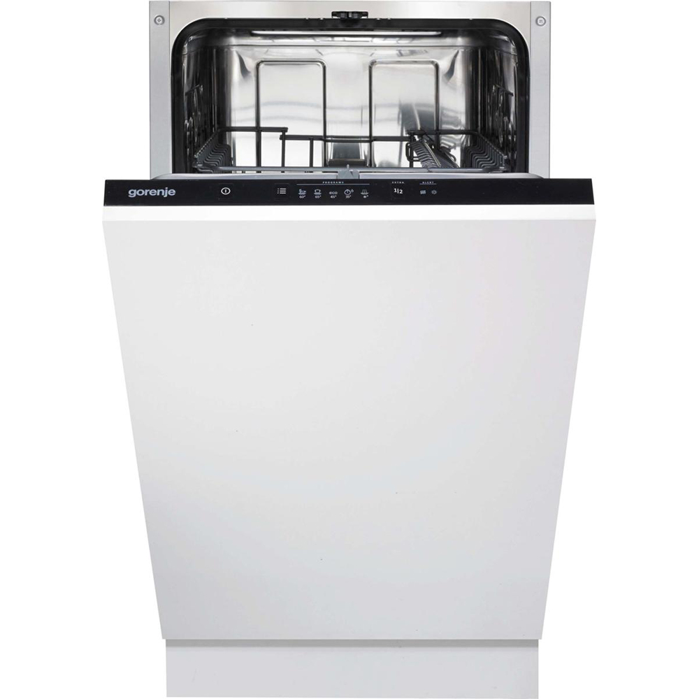 Masina de spalat vase incorporabila GORENJE GV520E15, 9 seturi, 5 programe, 45 cm, Clasa E, panou comanda negru