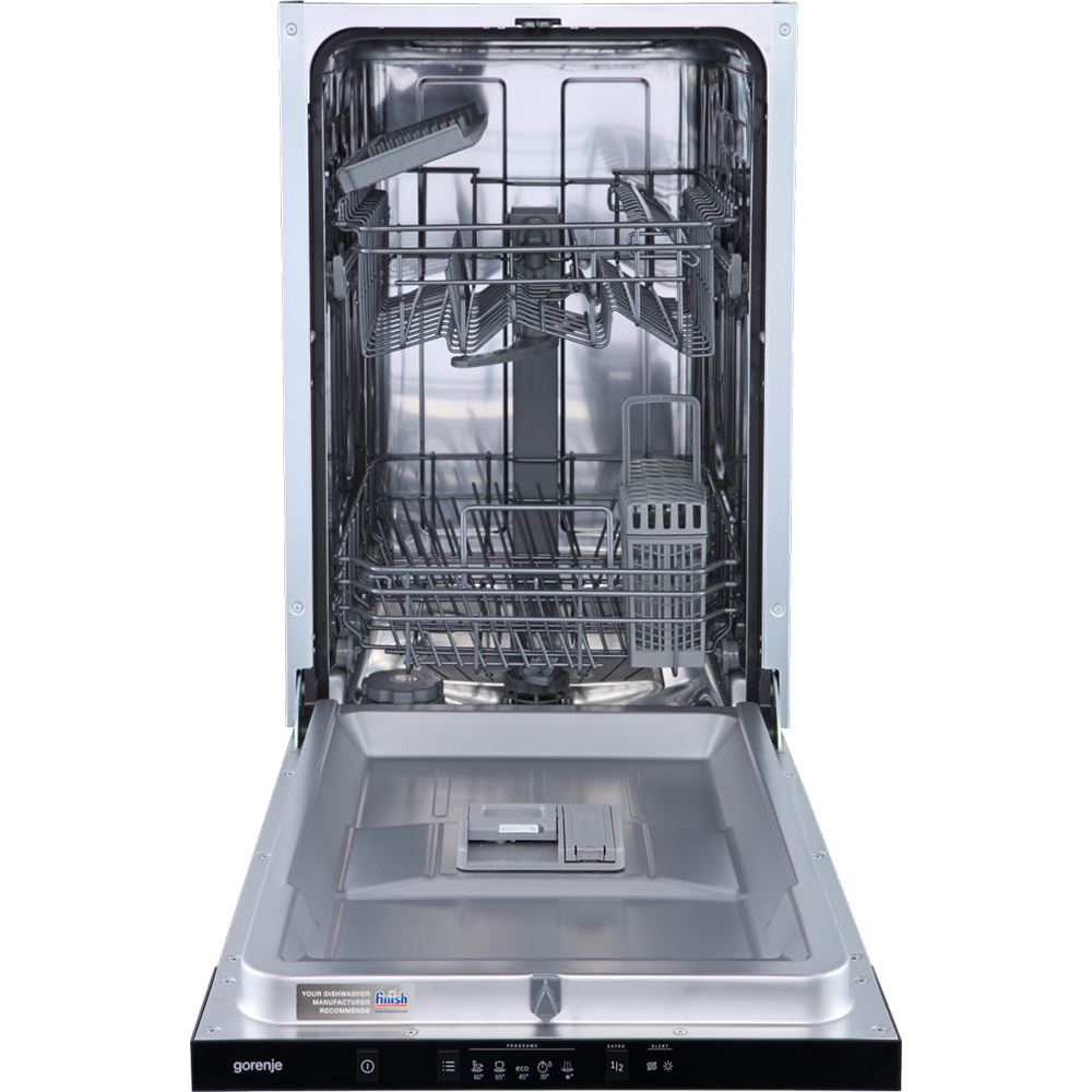 Masina de spalat vase incorporabila GORENJE GV520E15, 9 seturi, 5 programe, 45 cm, Clasa E, panou comanda negru