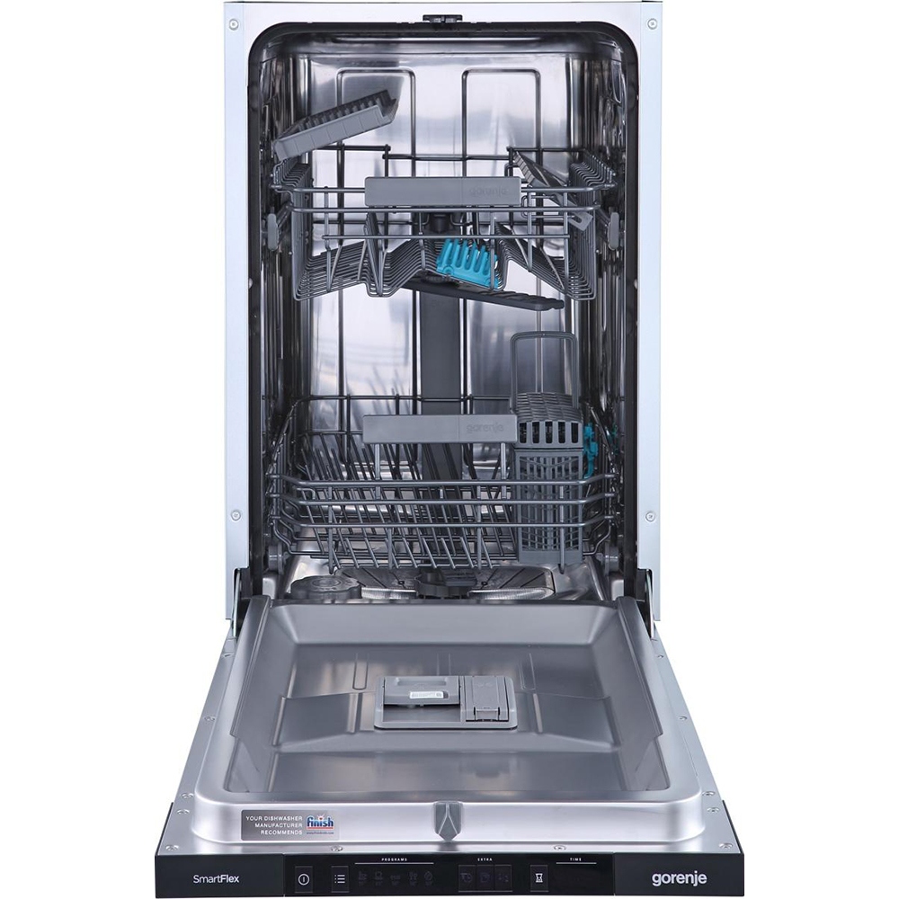 Masina de spalat vase incorporabila GORENJE GV541D10, 9 seturi, 5 programe, 45 cm, Clasa D, panou comanda negru