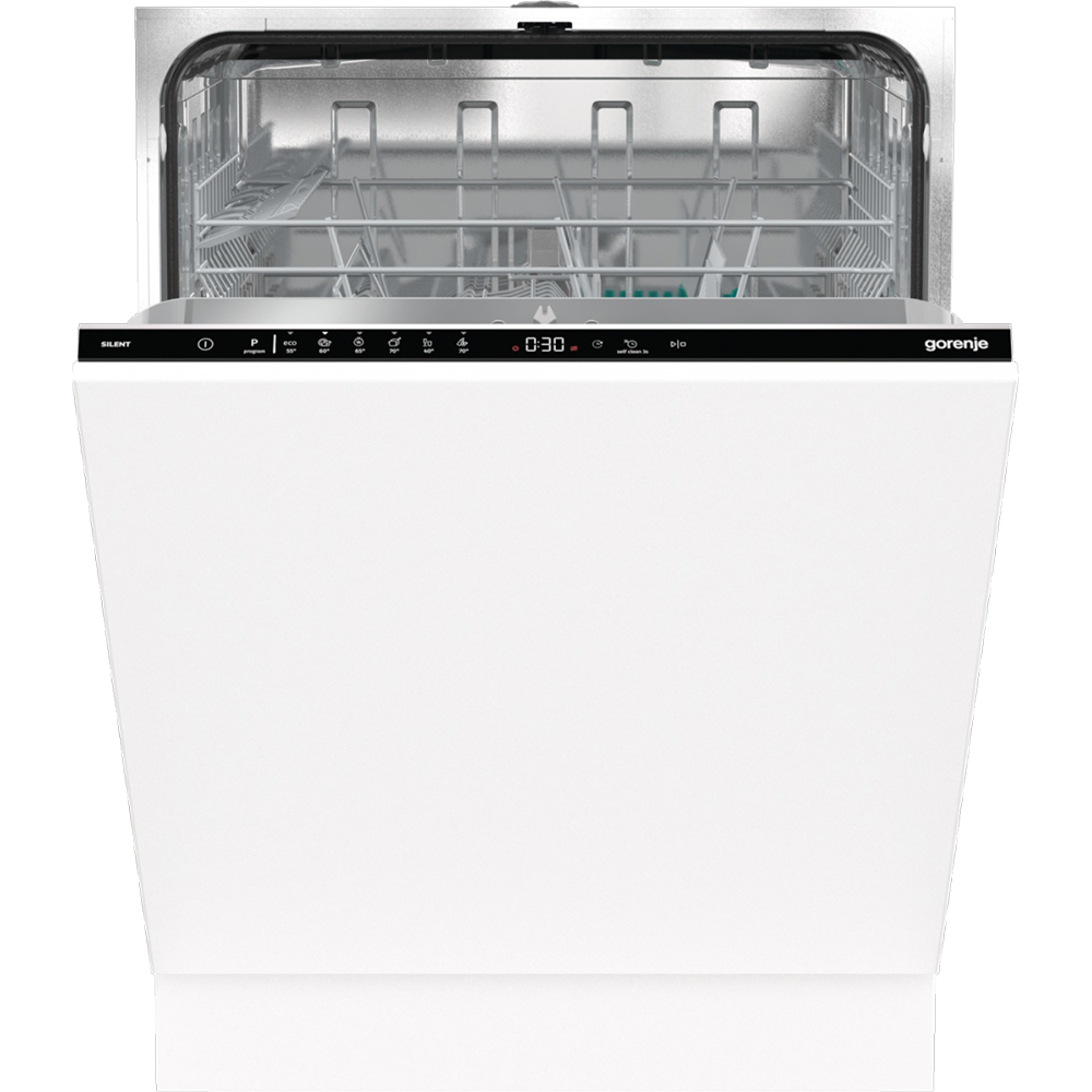 Masina de spalat vase incorporabila GORENJE GV642E90, 13 seturi, 6 programe, 60 cm, Clasa E, panou comanda negru