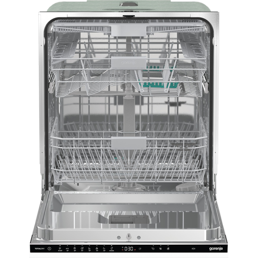 Masina de spalat vase incorporabila GORENJE GV673B60, 16 seturi, 7 programe, 60 cm, Clasa B, panou comanda negru
