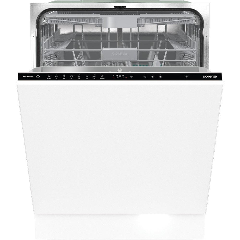 Masina de spalat vase incorporabila GORENJE GV673B60, 16 seturi, 7 programe, 60 cm, Clasa B, panou comanda negru