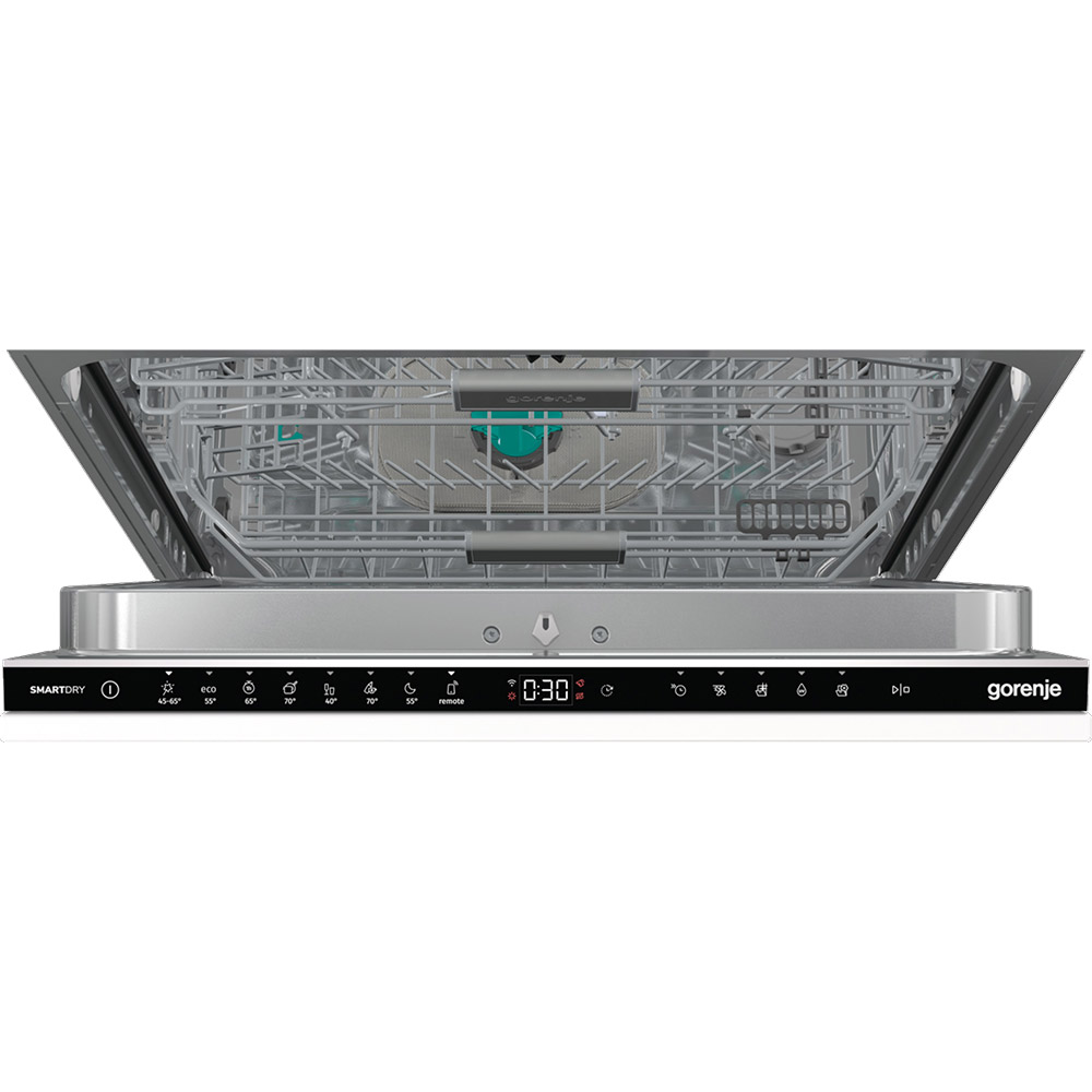 Masina de spalat vase incorporabila GORENJE GV693C60UVAD, 16 seturi, 7 programe, 60 cm, Clasa C, panou comanda negru