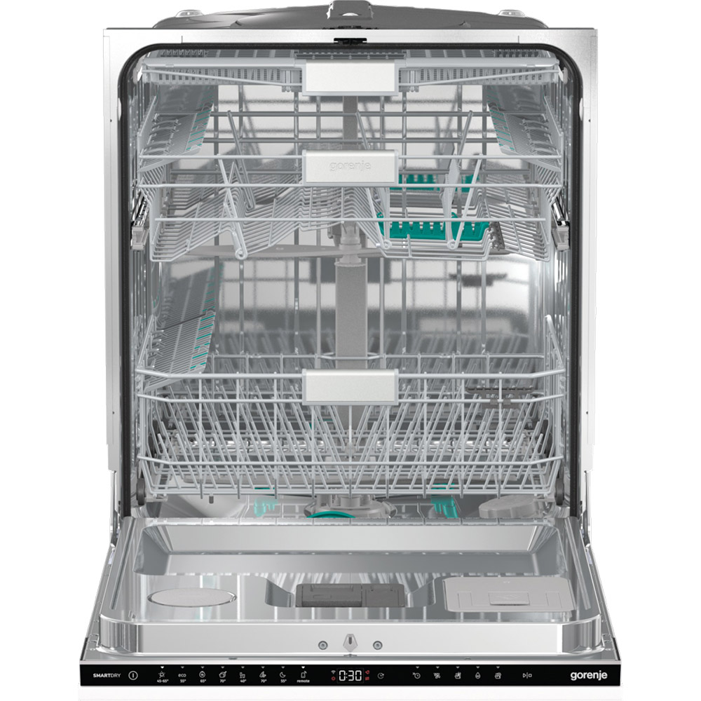 Masina de spalat vase incorporabila GORENJE GV693C60UVAD, 16 seturi, 7 programe, 60 cm, Clasa C, panou comanda negru