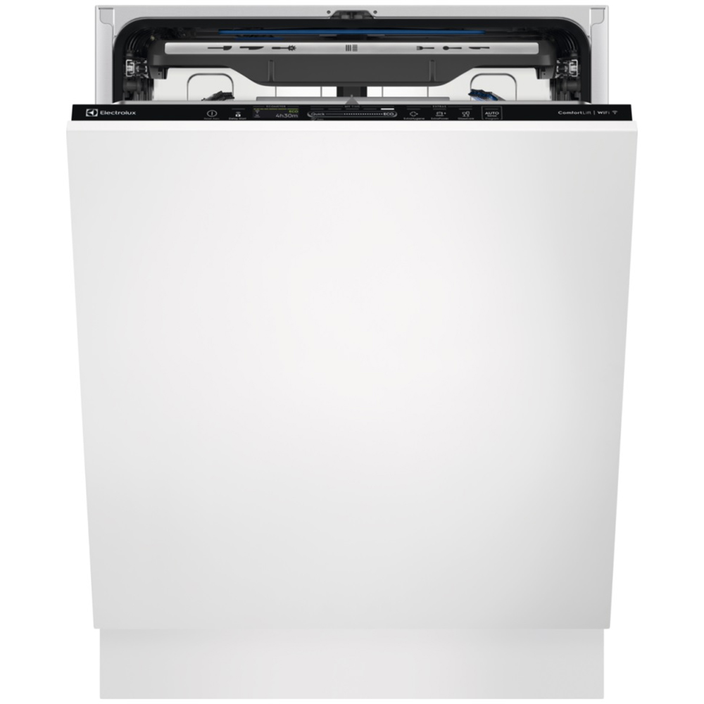 Masina de spalat vase incorporabila ELECTROLUX KECA7400W, 14 seturi, 8 programe, 60 cm, Clasa C, panou comanda negru