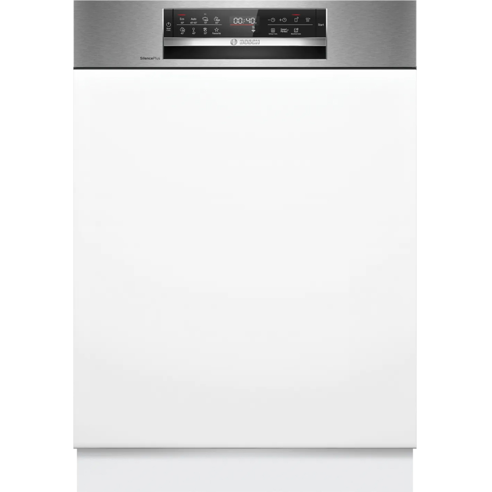 Masina de spalat vase semi-incorporabila BOSCH SMI6ECS12E, 14 seturi, 8 programe, 60 cm, Clasa A, inox
