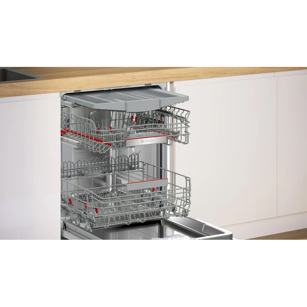 Masina de spalat vase semi-incorporabila BOSCH SMI6ECS12E, 14 seturi, 8 programe, 60 cm, Clasa A, inox